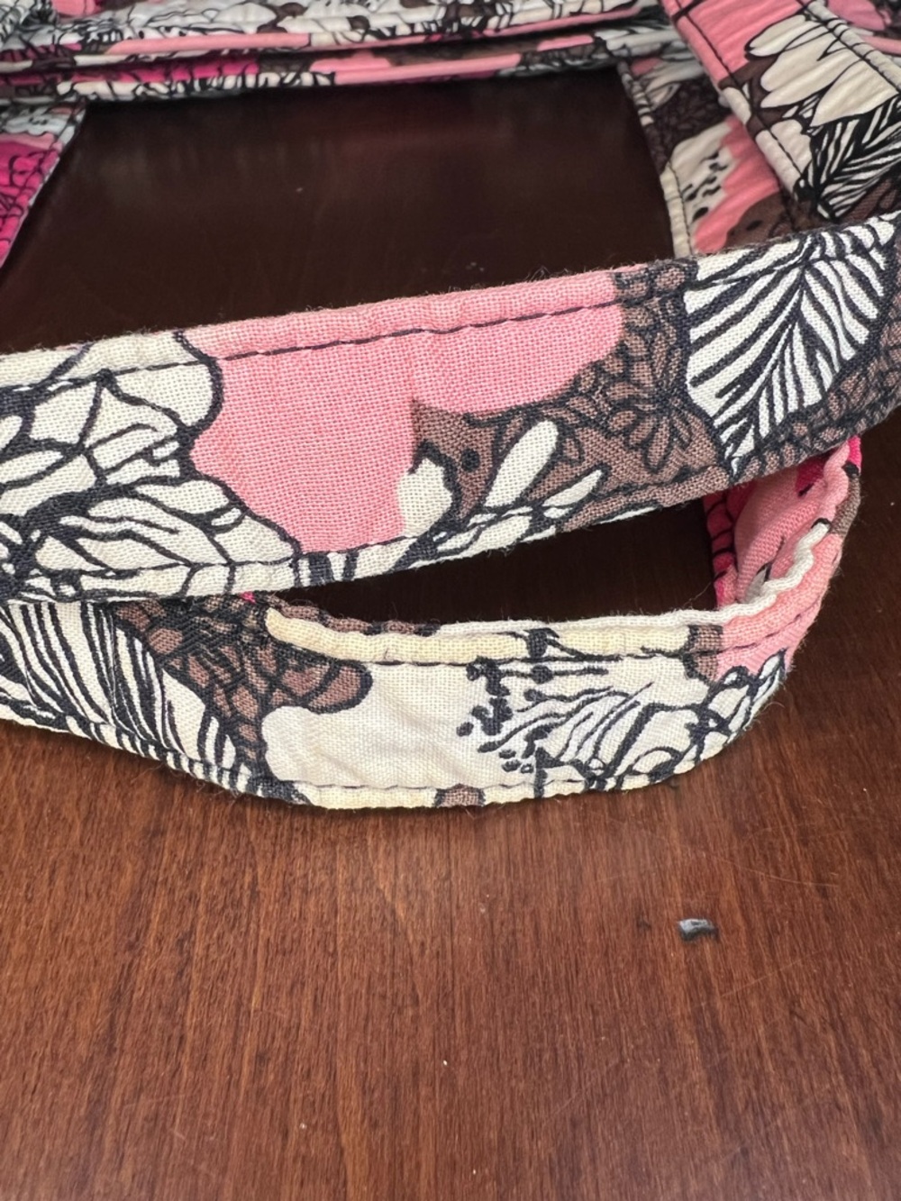 Vera Bradley Quilted Floral Mocha Rouge Tote - Picture 9 of 11